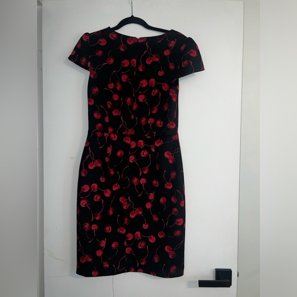 BETSY JOHNSON Cherry Print Scuba m Dress Size 8 - Picture 3 of 9